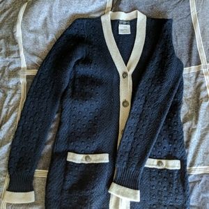 Chanel Navy Blue Sweater